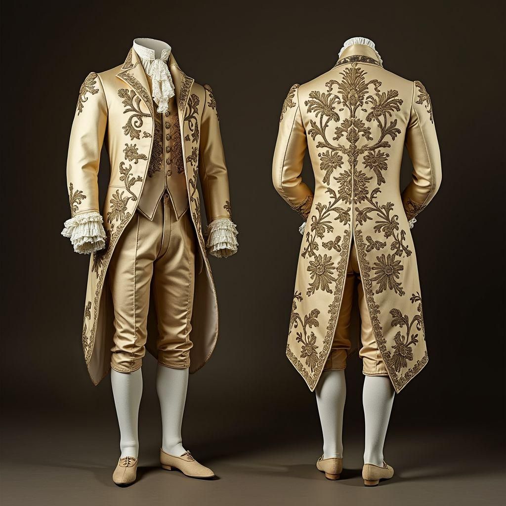Badminton Victory - Historical British Count Aristocratic Rococo Costume