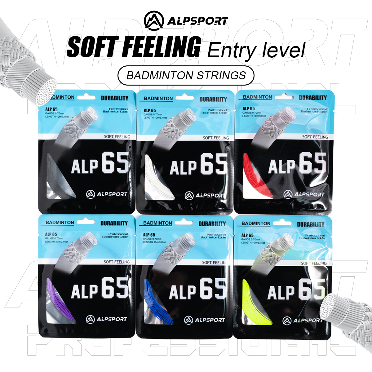 Badminton Rs - Alpsport Bg65 badminton rackets Strings Imported