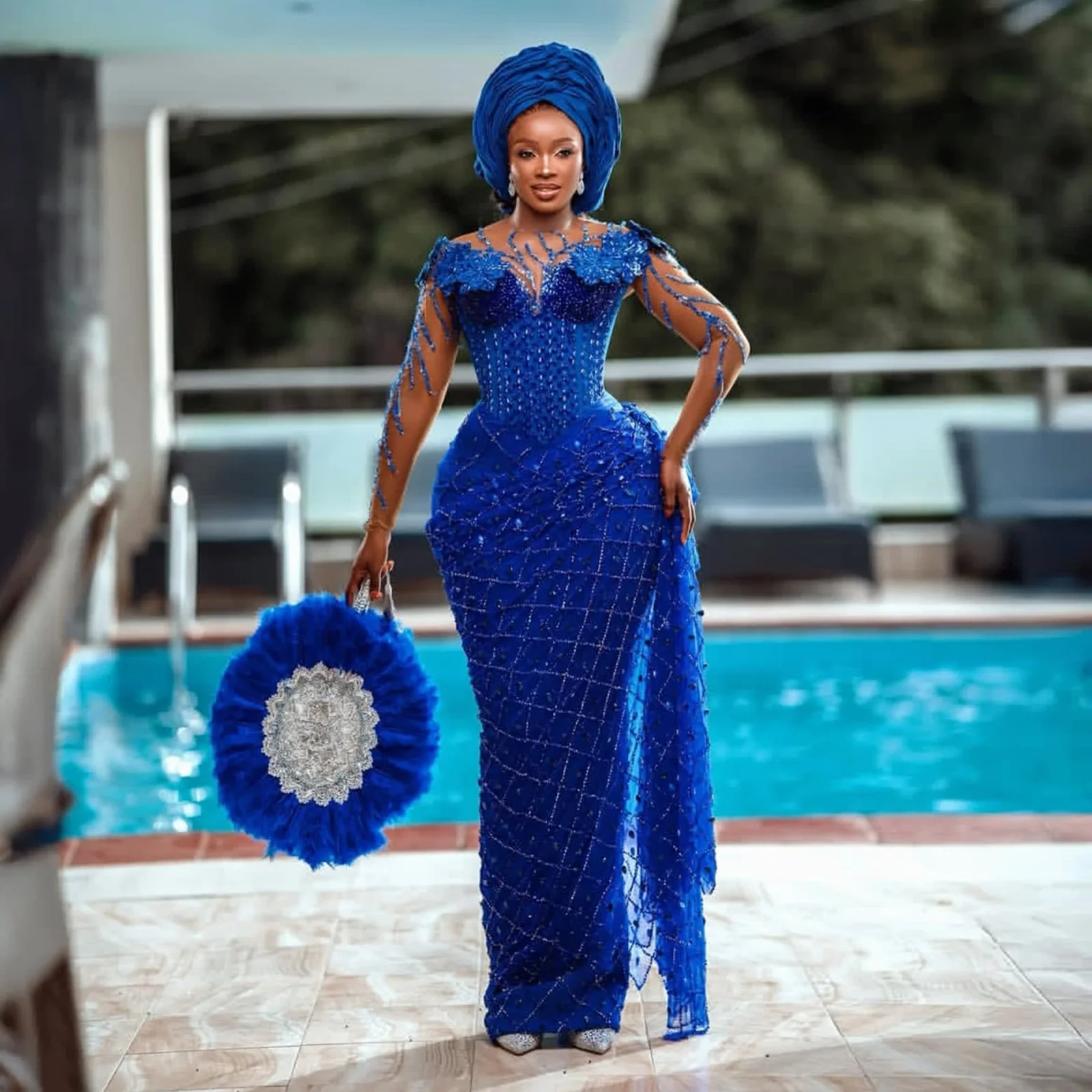 Aso Ebi Evening Dress Illusion - đánh giá và giá Badminton Victory